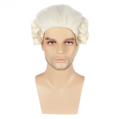 2 Pcs Barrister Masquerade Wig for Halloween Christmas Party