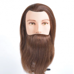 Human Hair Costume Wig with Beard