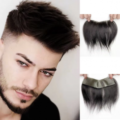 Thin Skin V Type Forehead Topper Fringe For Men