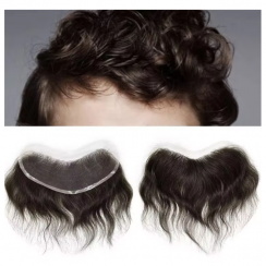 2 Pcs Natural Hairline All V Loop Invisible Bangs Wig