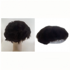 Wholesale of Curly and PU Skin Hairpiece Value Set