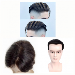 Wholesale of Handmade and French Lace Toupee Trio