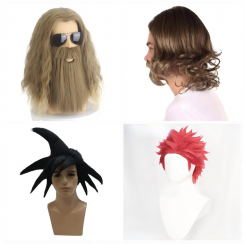 Wholesale of  Anime Cosplay Beard and Wig Starter Pack