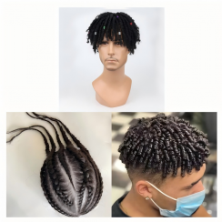 Wholesale of  Natural Black Braid and Deep Wave Combo